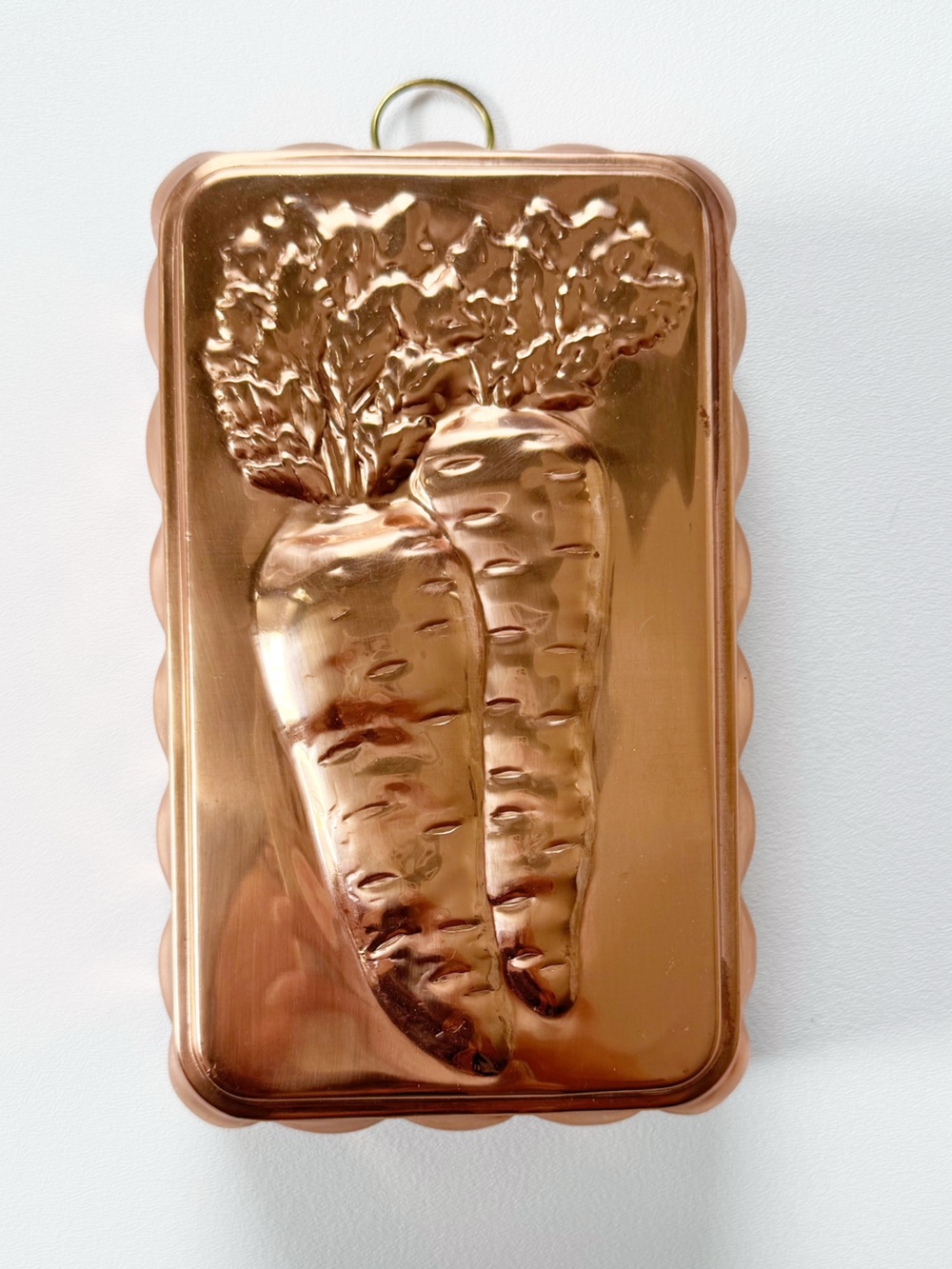 Vintage Copper Loaf Mold Pans - Carrot, Wheat, Corn - Picture 4 of 10